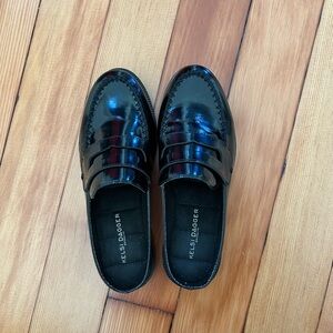 Kelsi Dagger Patent Leather Lock Loafers